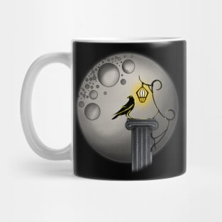 Crow and Moon - Yellow Mug